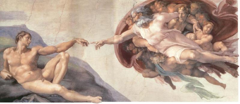Michelangelo Buonarroti The Creation of Adam Germany oil painting art
